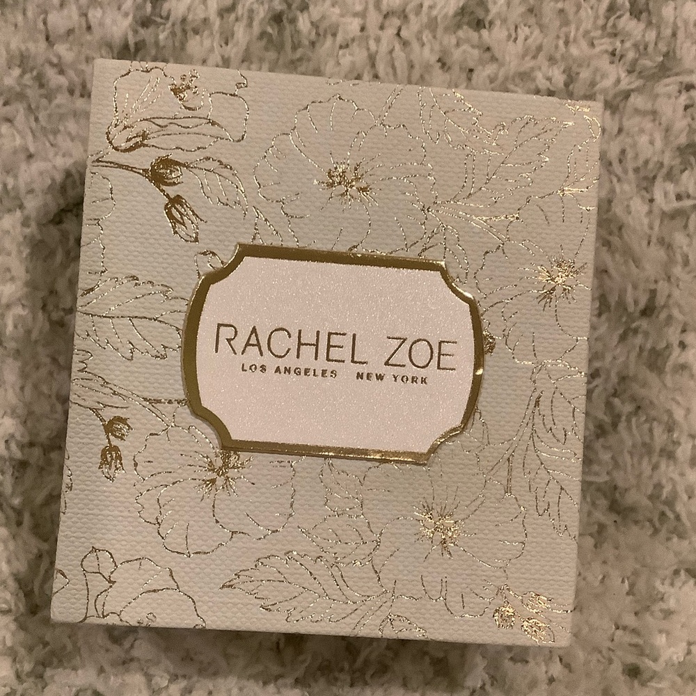 Rachel Zoe 14kt Gold Plated Sterling Silver Pearl Heart Earrings NWT Boxed - Picture 13 of 16